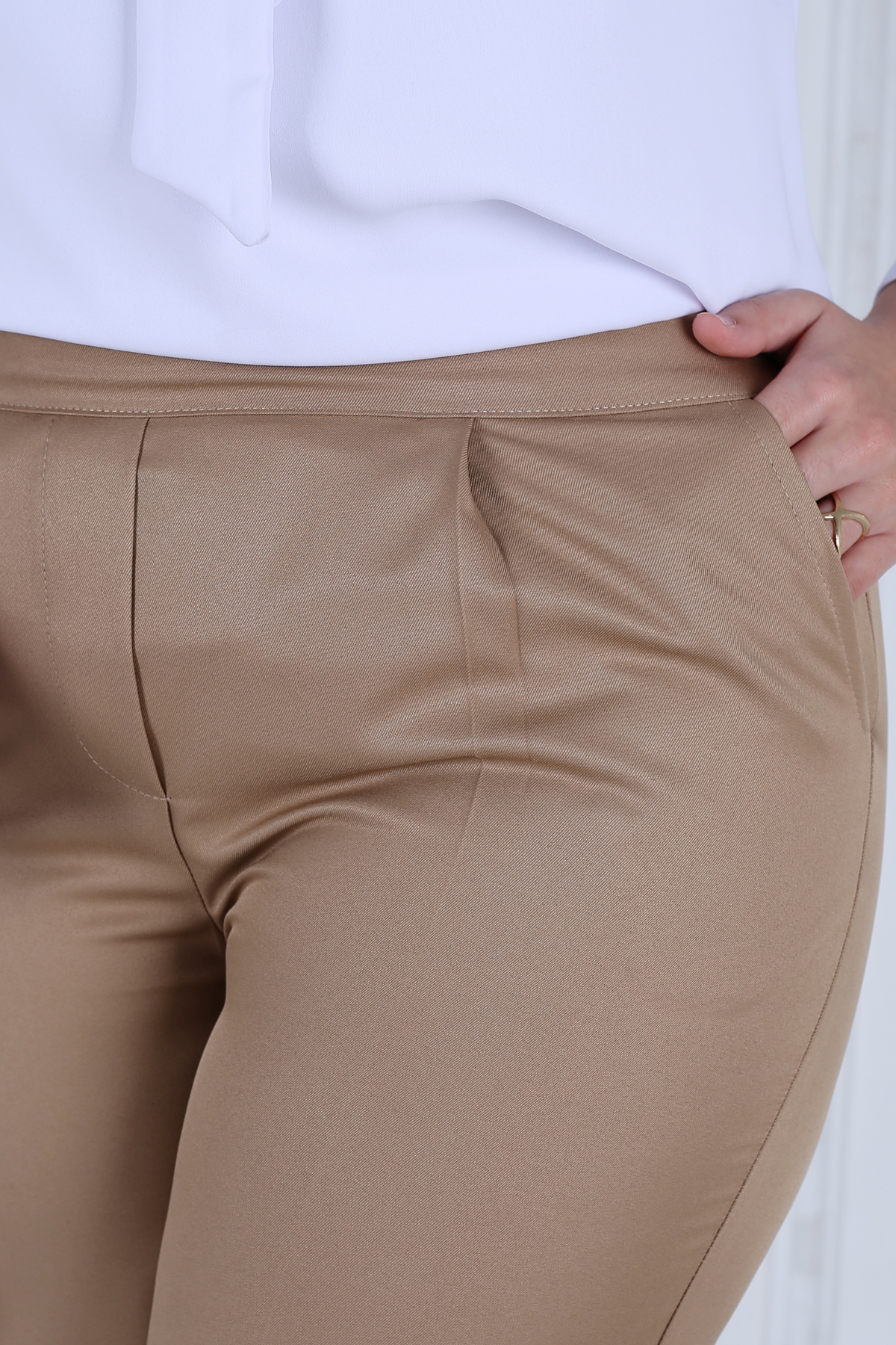Pantalon Femme - Classique Droit - Gabardine Tailleur