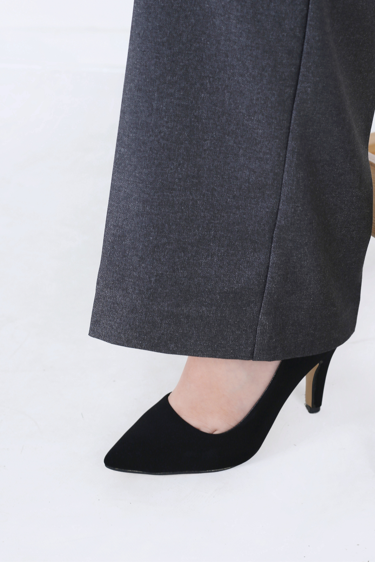 Pantalon Femme - Classique Large Chaud - Flanelle Drapée