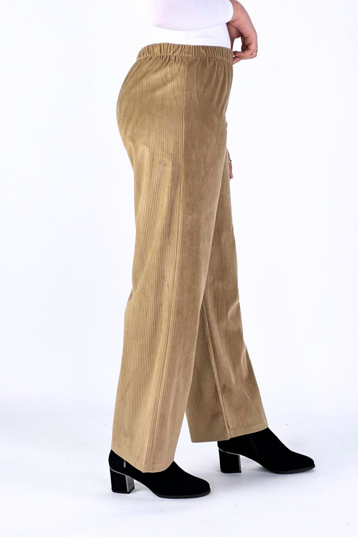 Pantalon Femme - Casual Large - Velours Côtelé Doux