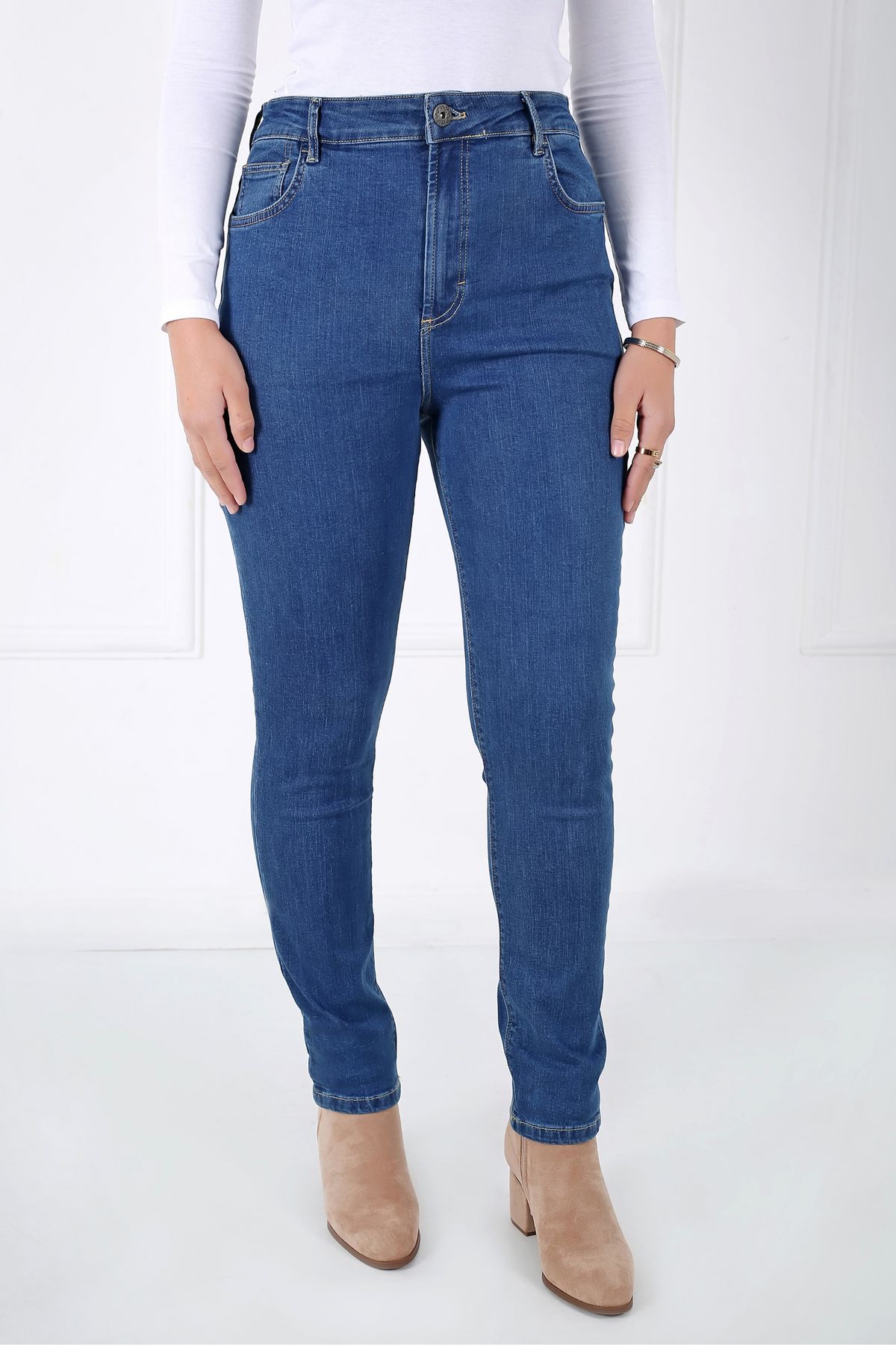 Pantalon Femme - Jean Taille Haute
