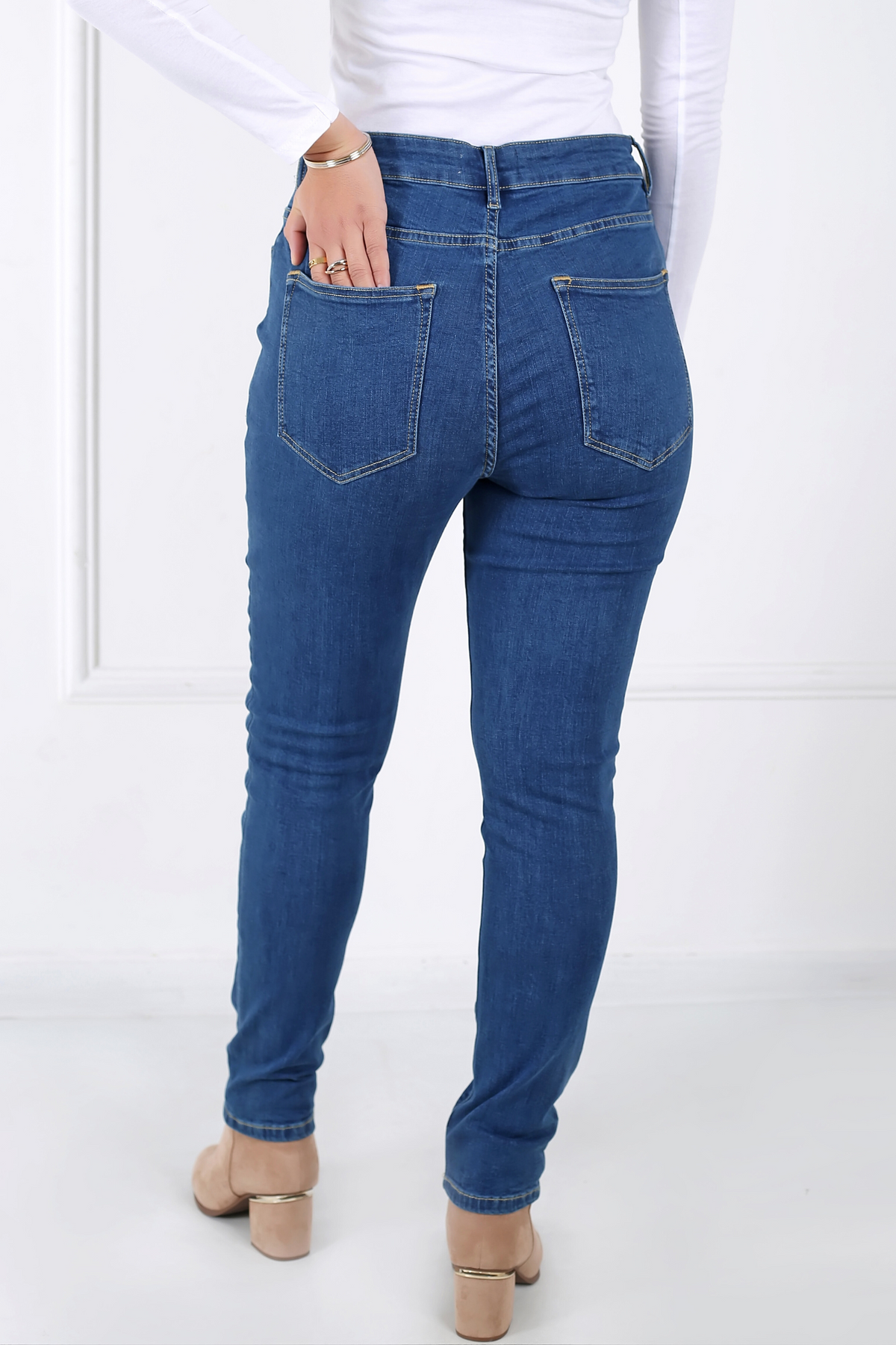 Pantalon Femme - Jean Taille Haute