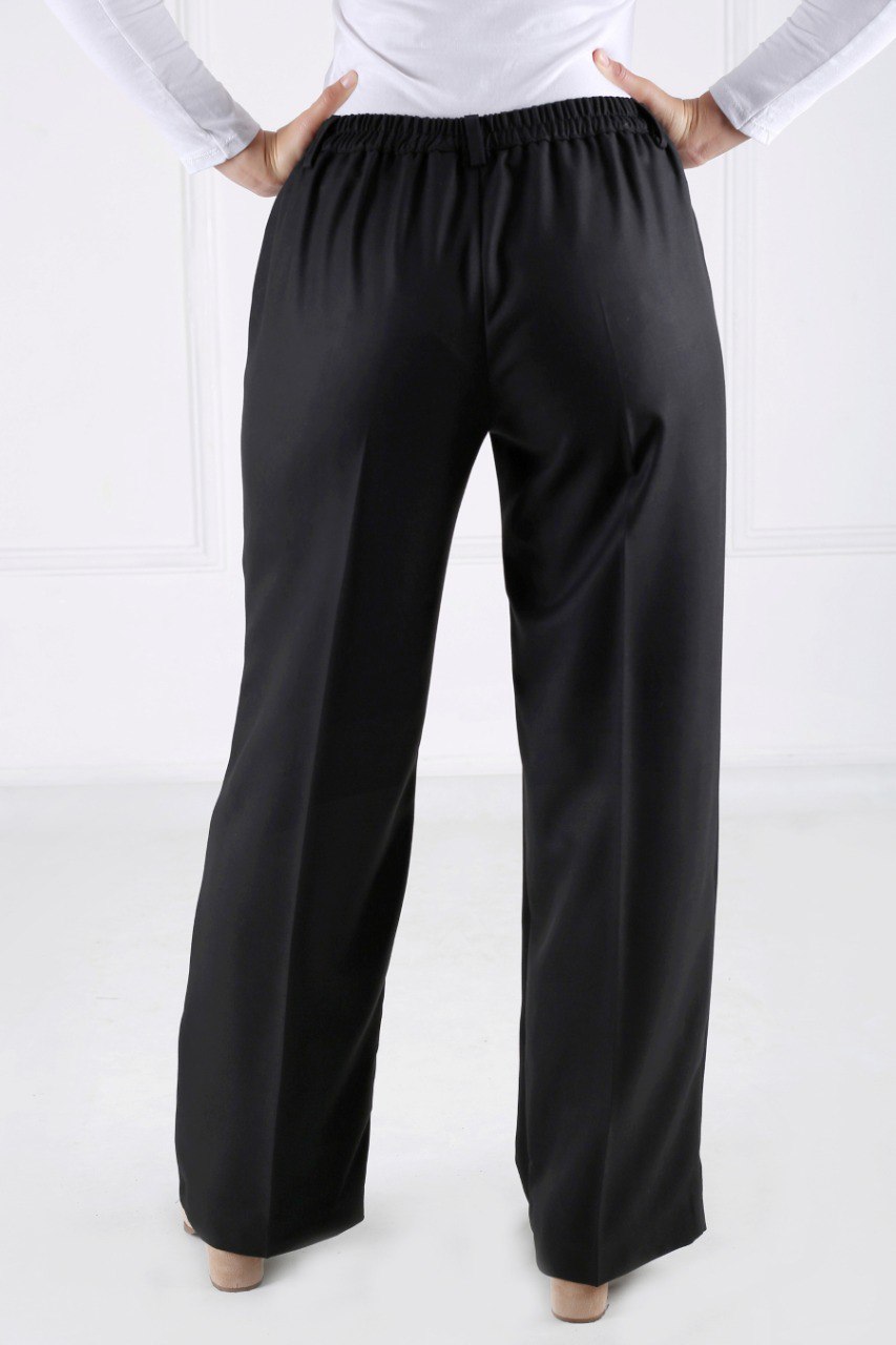 Pantalon Femme - Classique Large - Flanelle Drapée