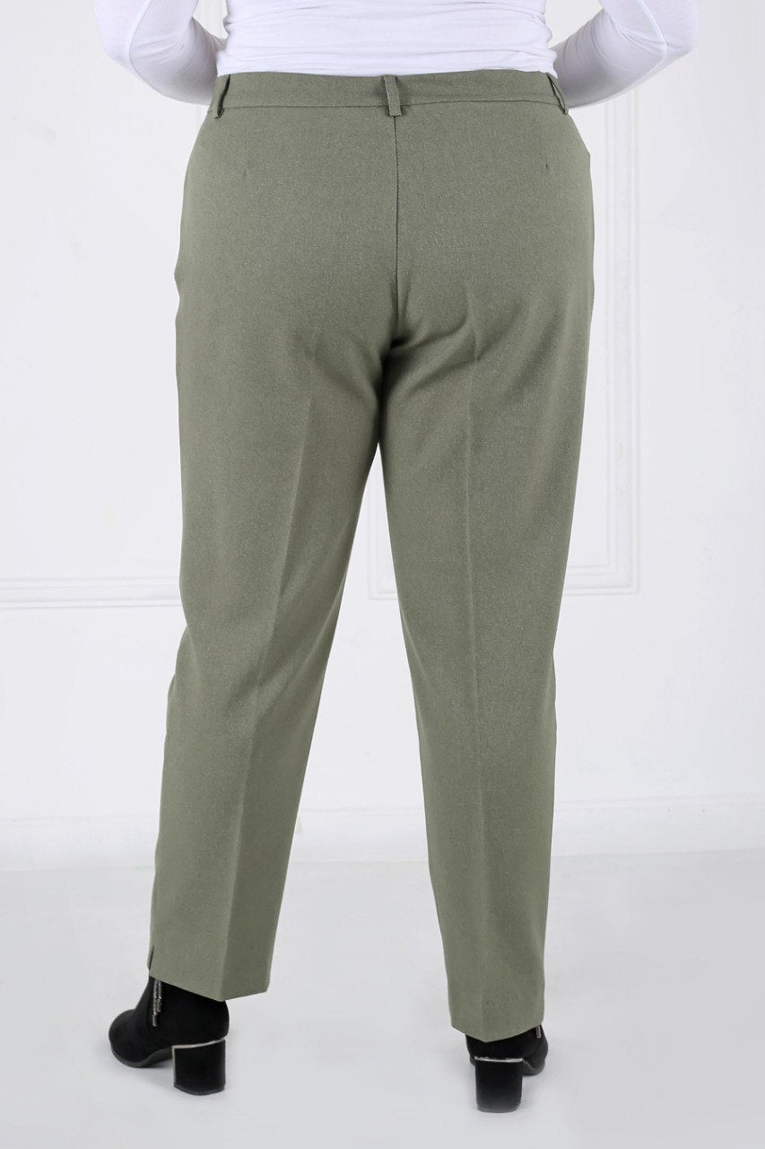 Pantalon Femme - Classique à Fentes - Flanelle