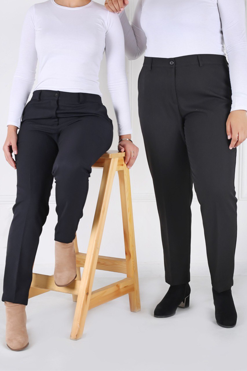 Pantalon Femme - Classique à Fentes - Flanelle