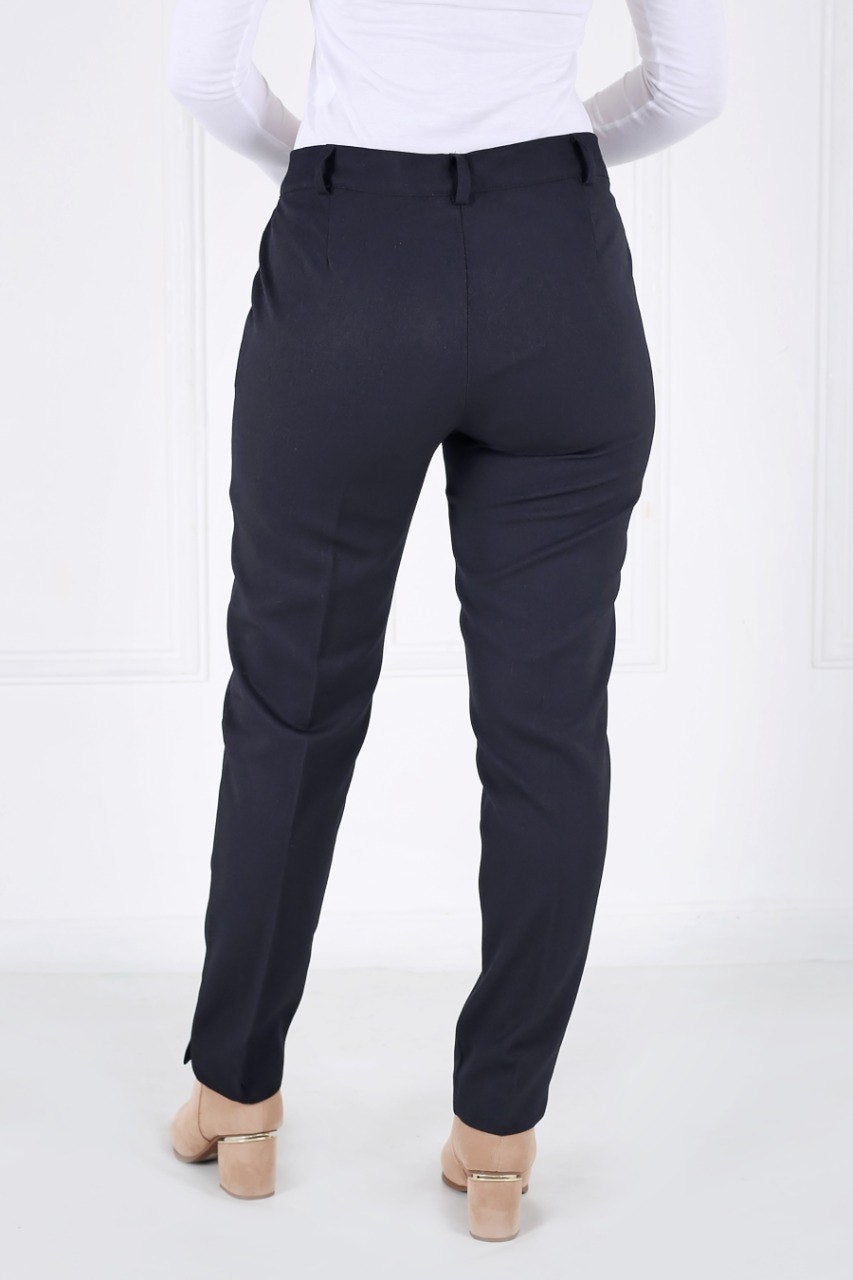 Pantalon Femme - Classique à Fentes - Flanelle