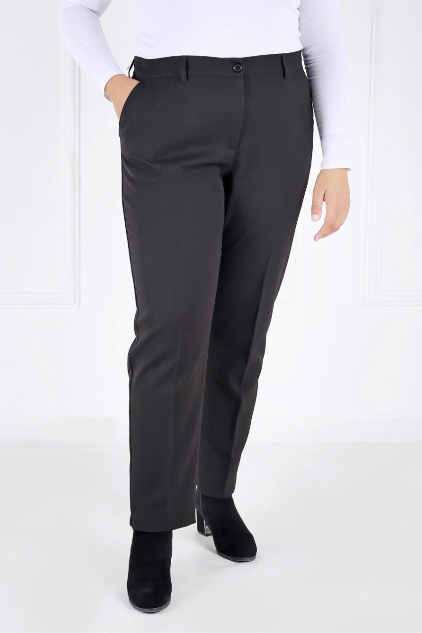Pantalon Femme - Classique à Fentes - Flanelle