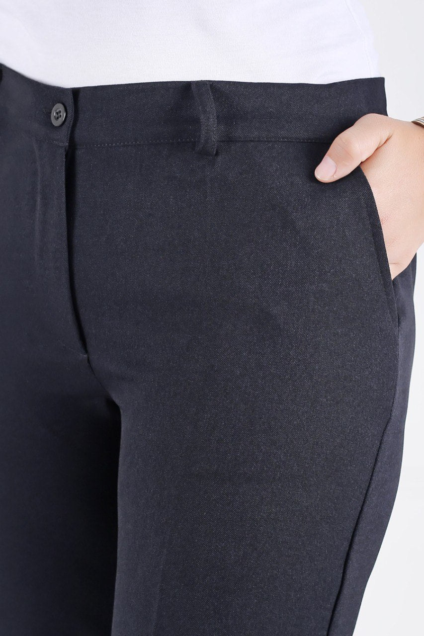 Pantalon Femme - Classique à Fentes - Flanelle