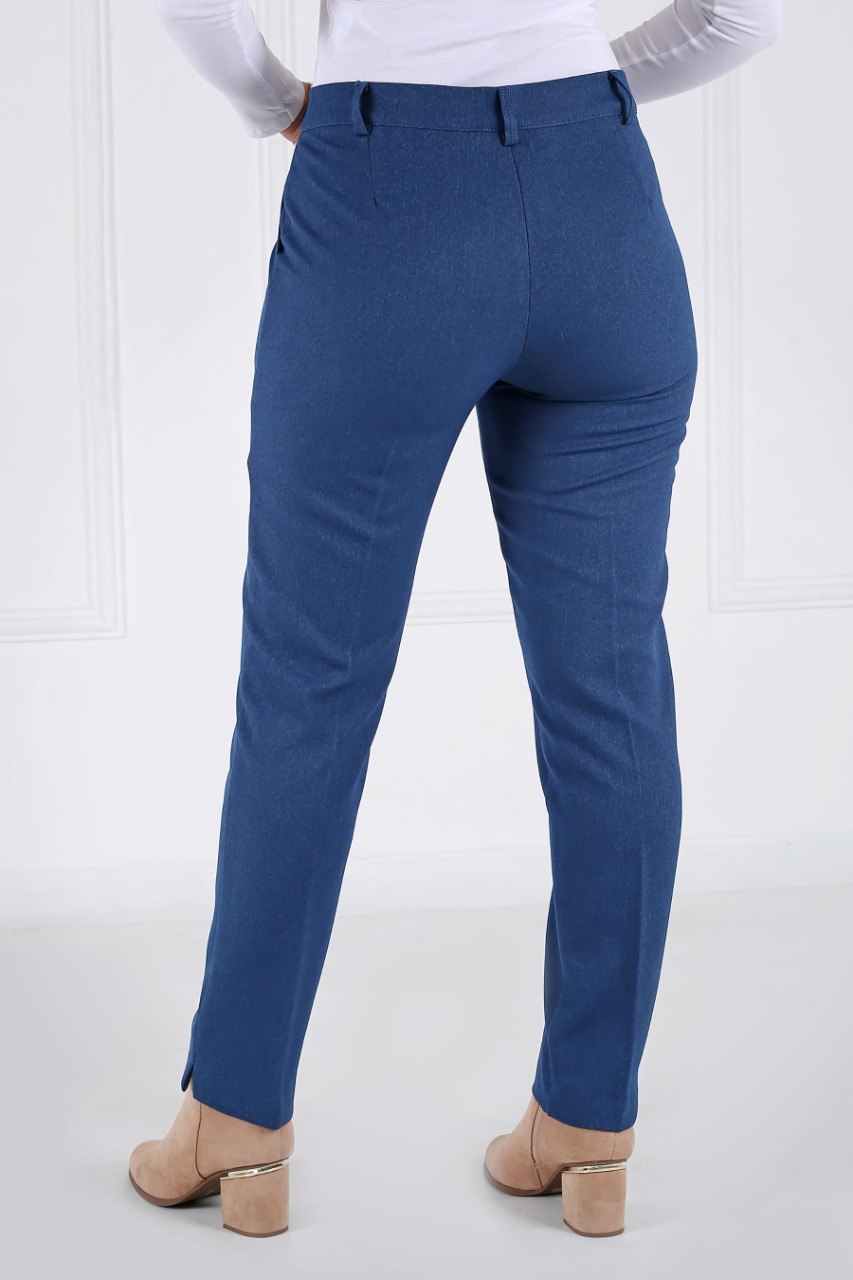 Pantalon Femme - Classique à Fentes - Flanelle