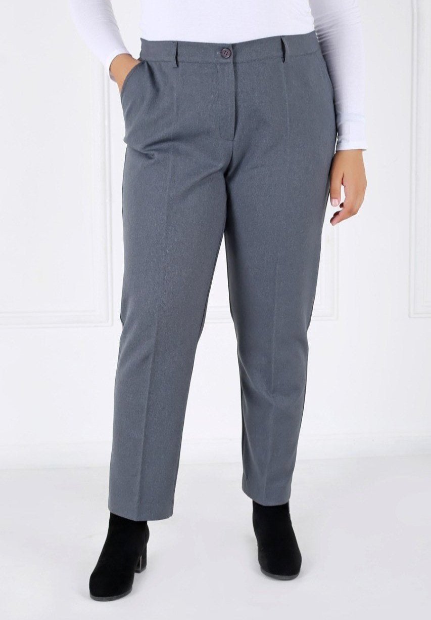 Pantalon Femme - Classique à Fentes - Flanelle