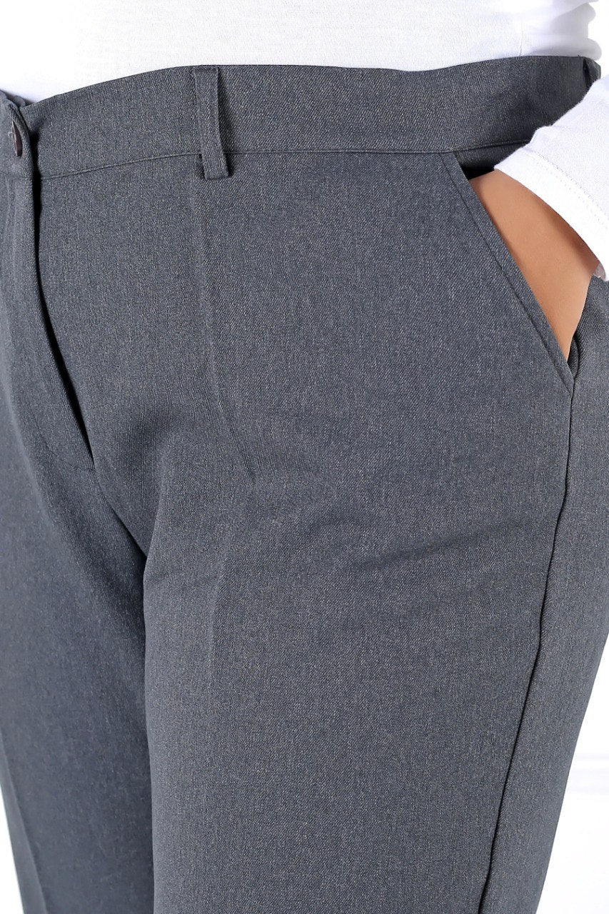 Pantalon Femme - Classique à Fentes - Flanelle
