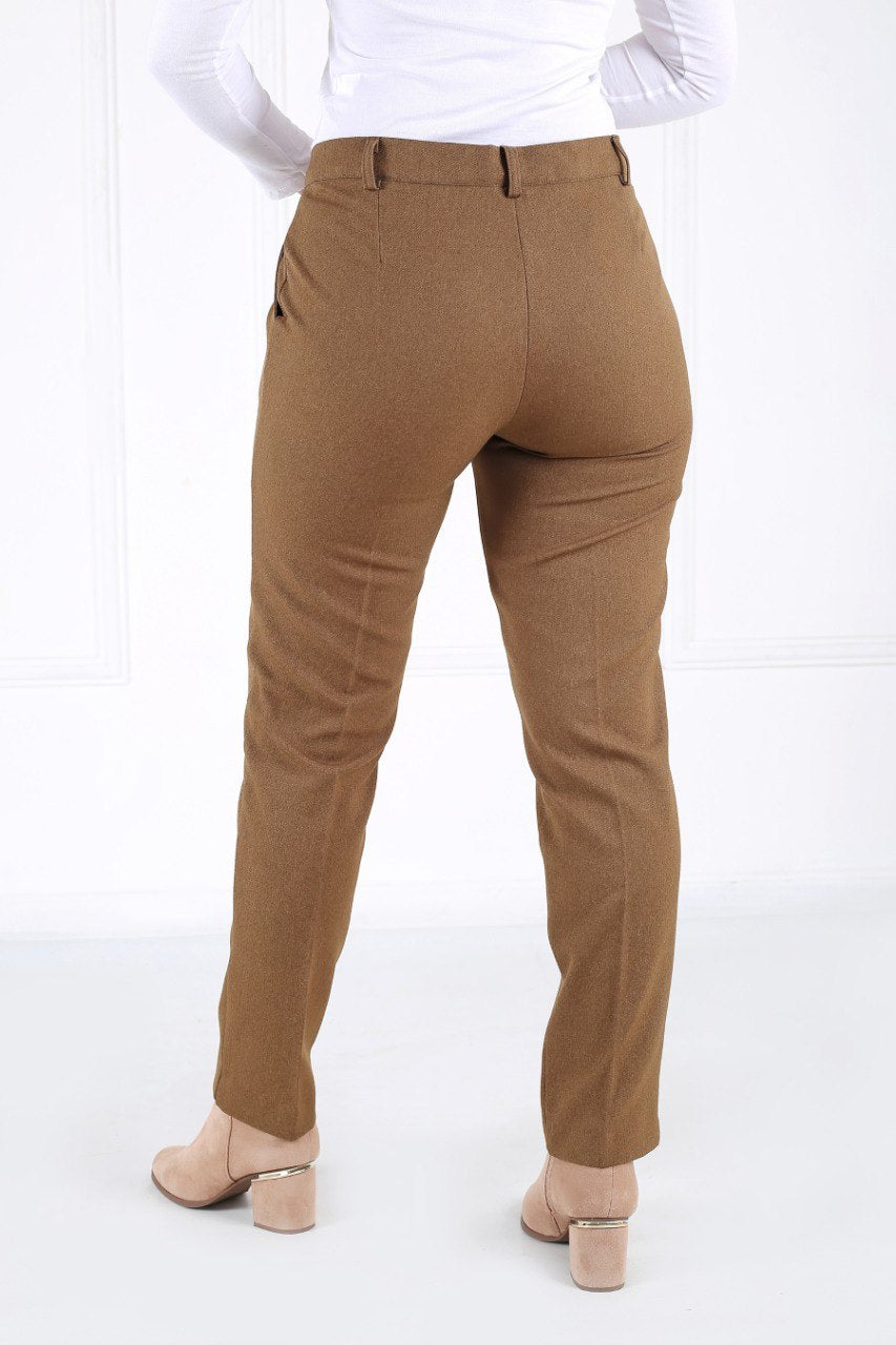 Pantalon Femme - Classique à Fentes - Flanelle
