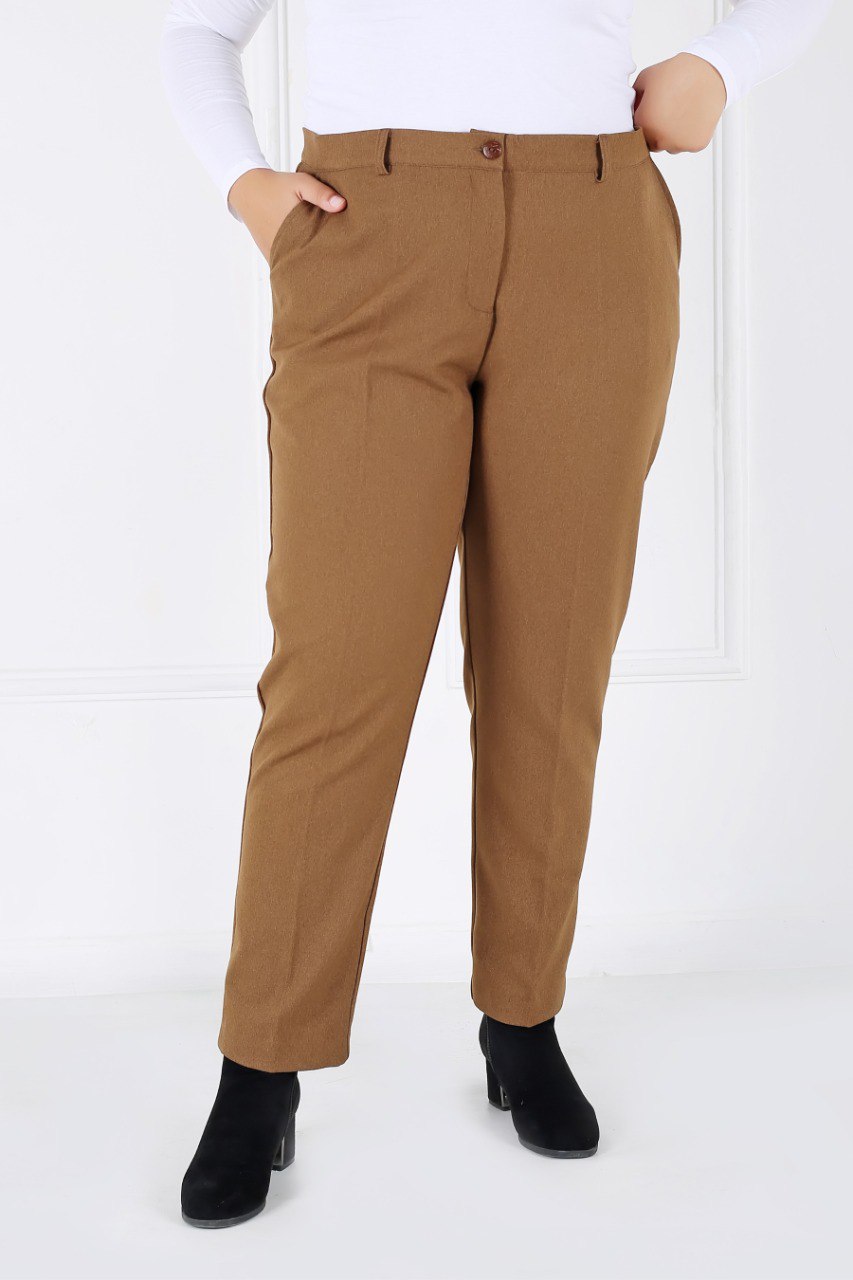 Pantalon Femme - Classique à Fentes - Flanelle