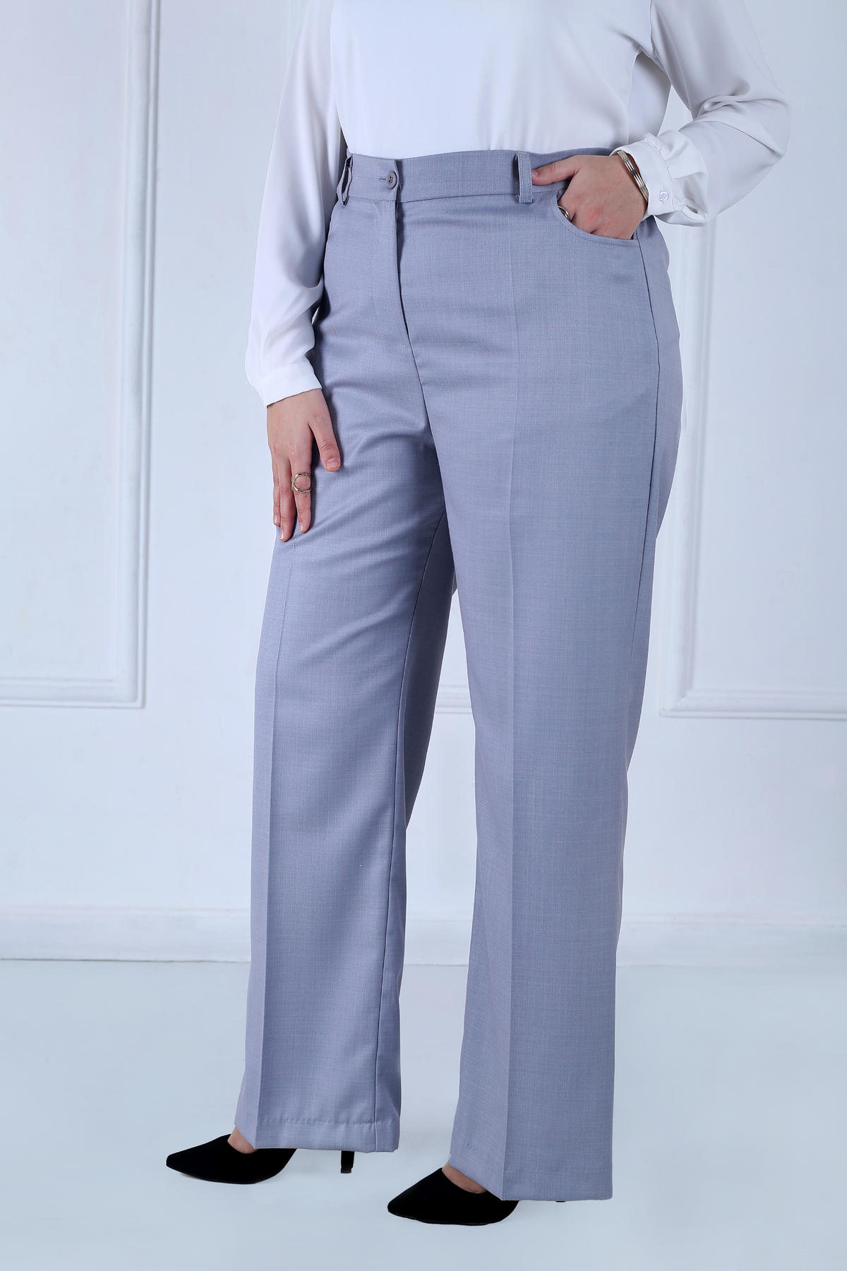 Pantalon Femme - Large Taille Haute - John Smith