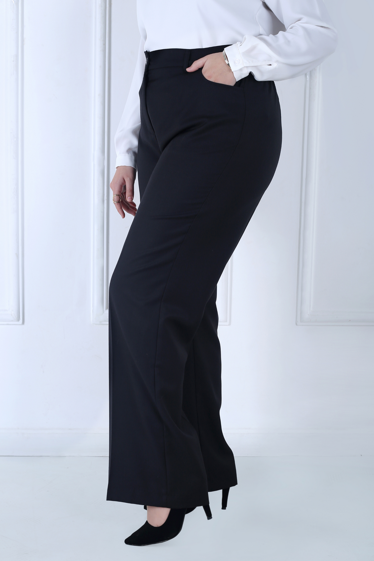 Pantalon Femme - Large Taille Haute - John Smith