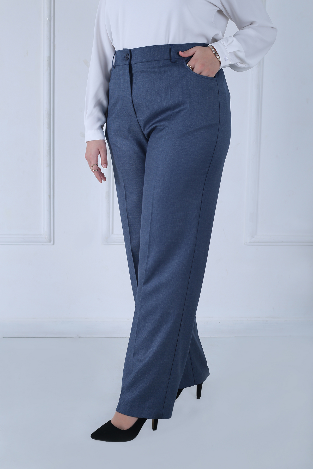 Pantalon Femme - Large Taille Haute - John Smith