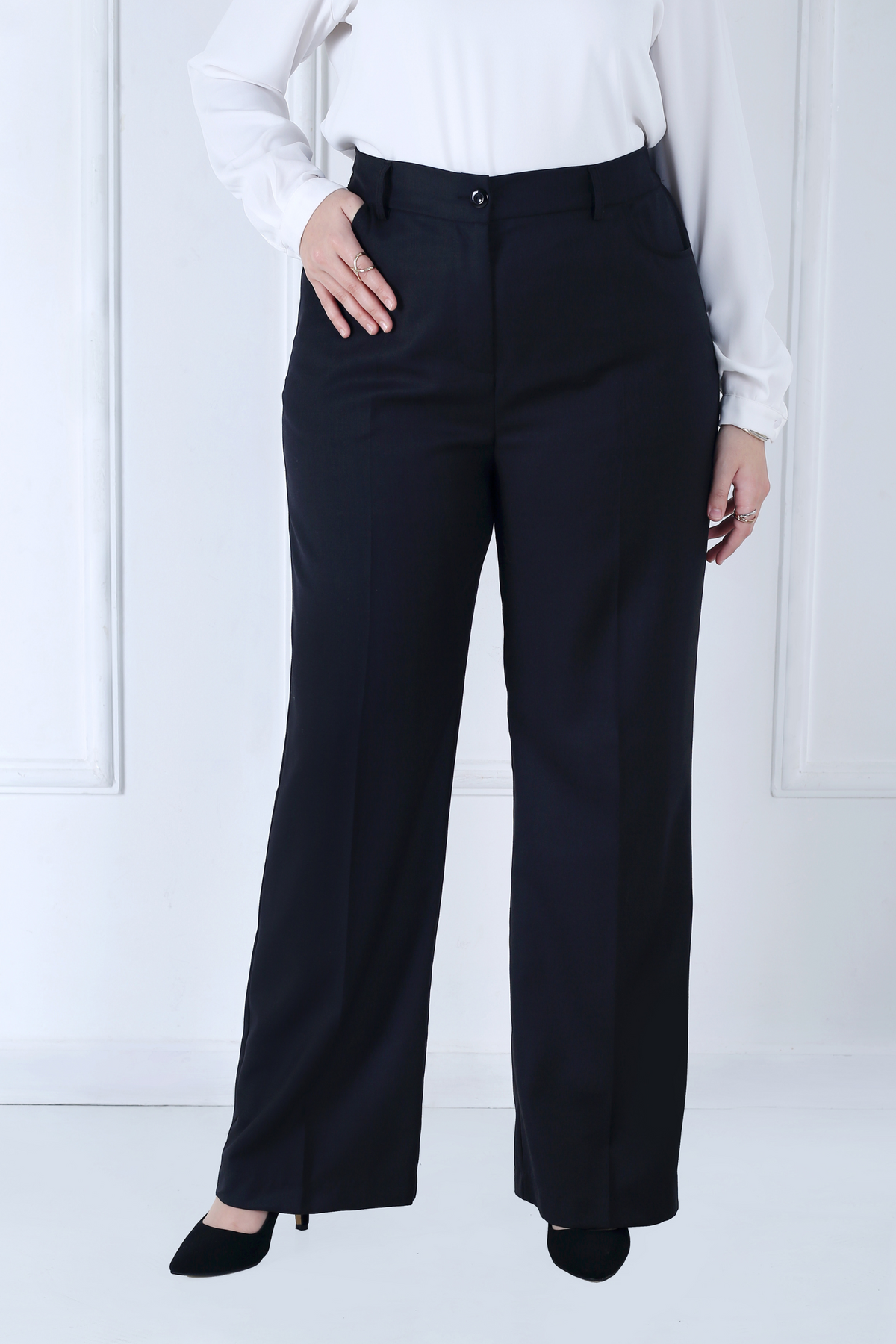Pantalon Femme - Large Taille Haute - John Smith