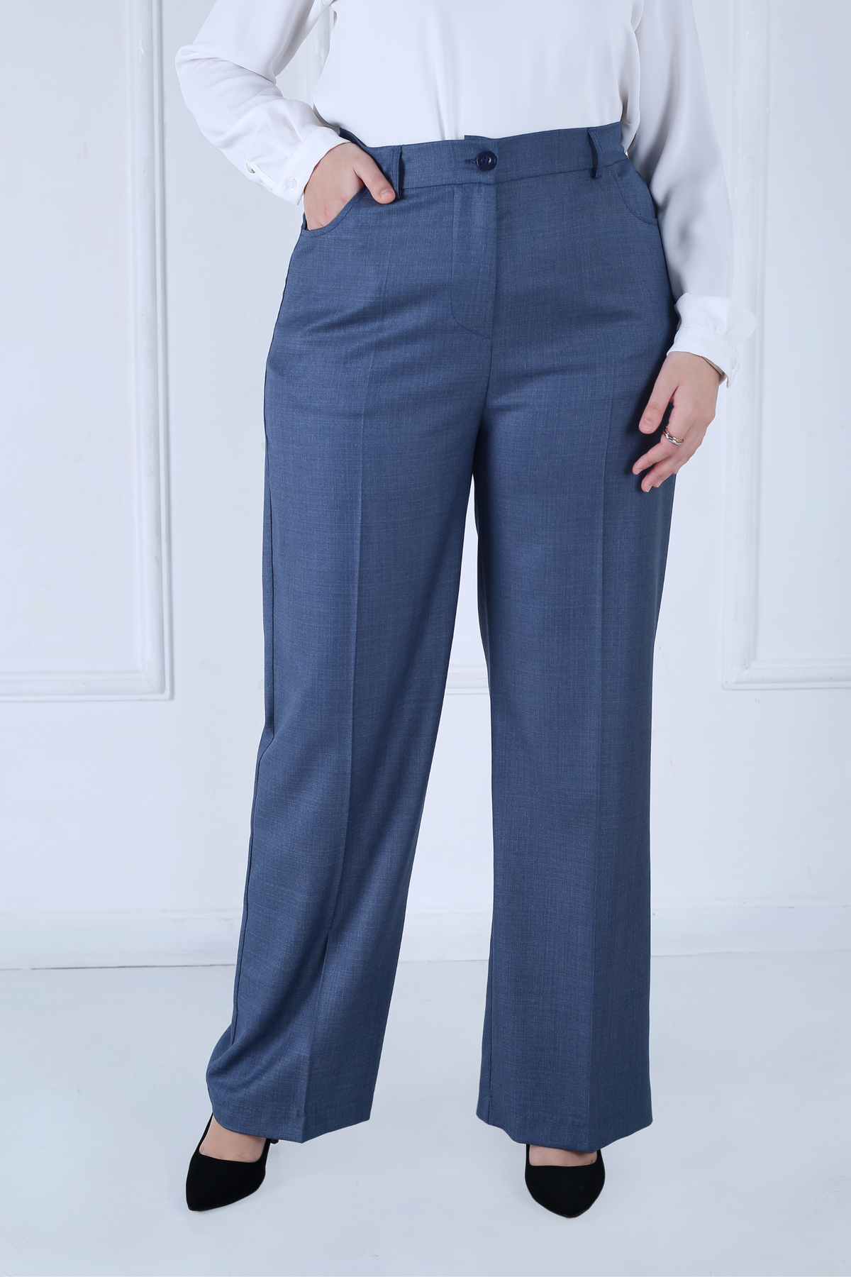Pantalon Femme - Large Taille Haute - John Smith
